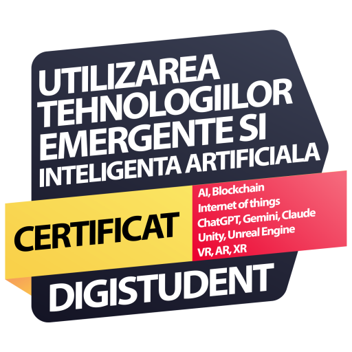 certificat digital curs DigiUPT- Utilizarea tehnologiilor emergente și inteligența artificială